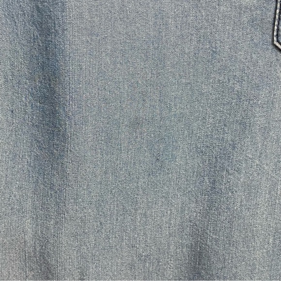 MICHEAL STARS / Blue Chambray 3/4 Sleeve Dress Size M - Picture 9 of 9